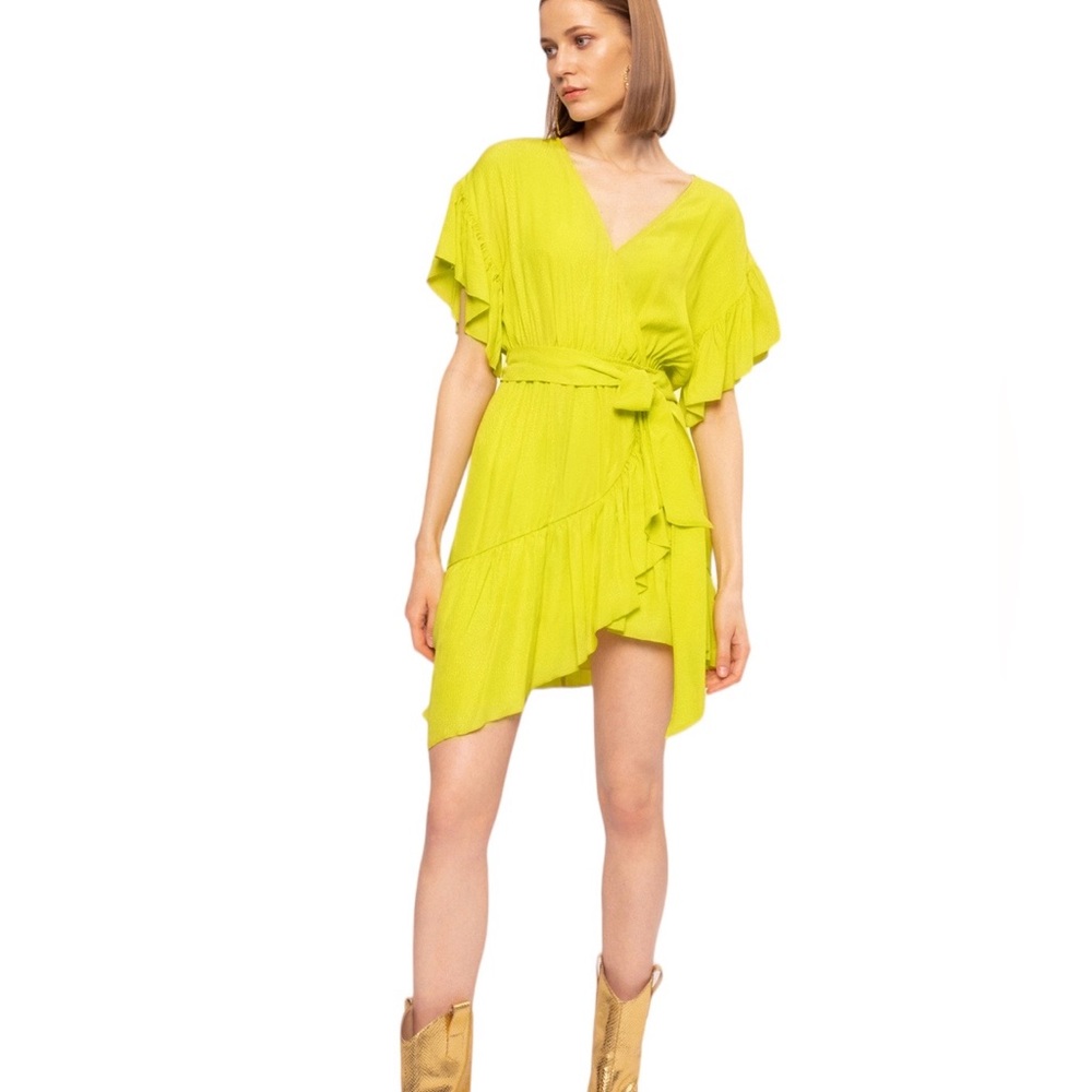 NISSA
Ruffled Faux Wrap Dress size 6